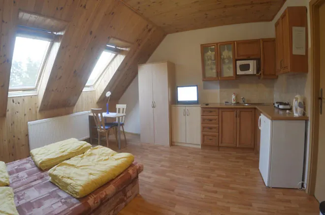 Podkrovní apartmán s kuchyní